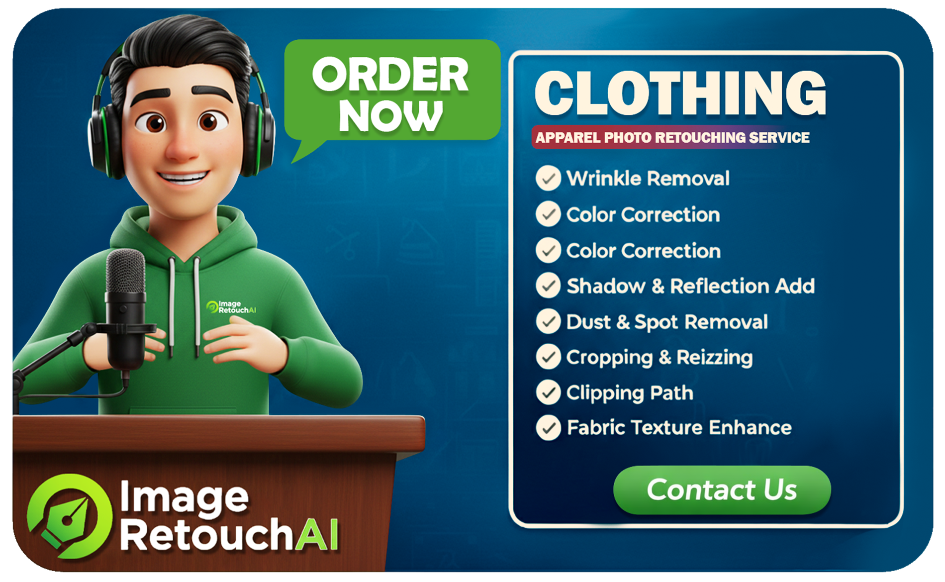 Clothing Photo Editing Service for Color‑True, Sale‑Ready Apparel