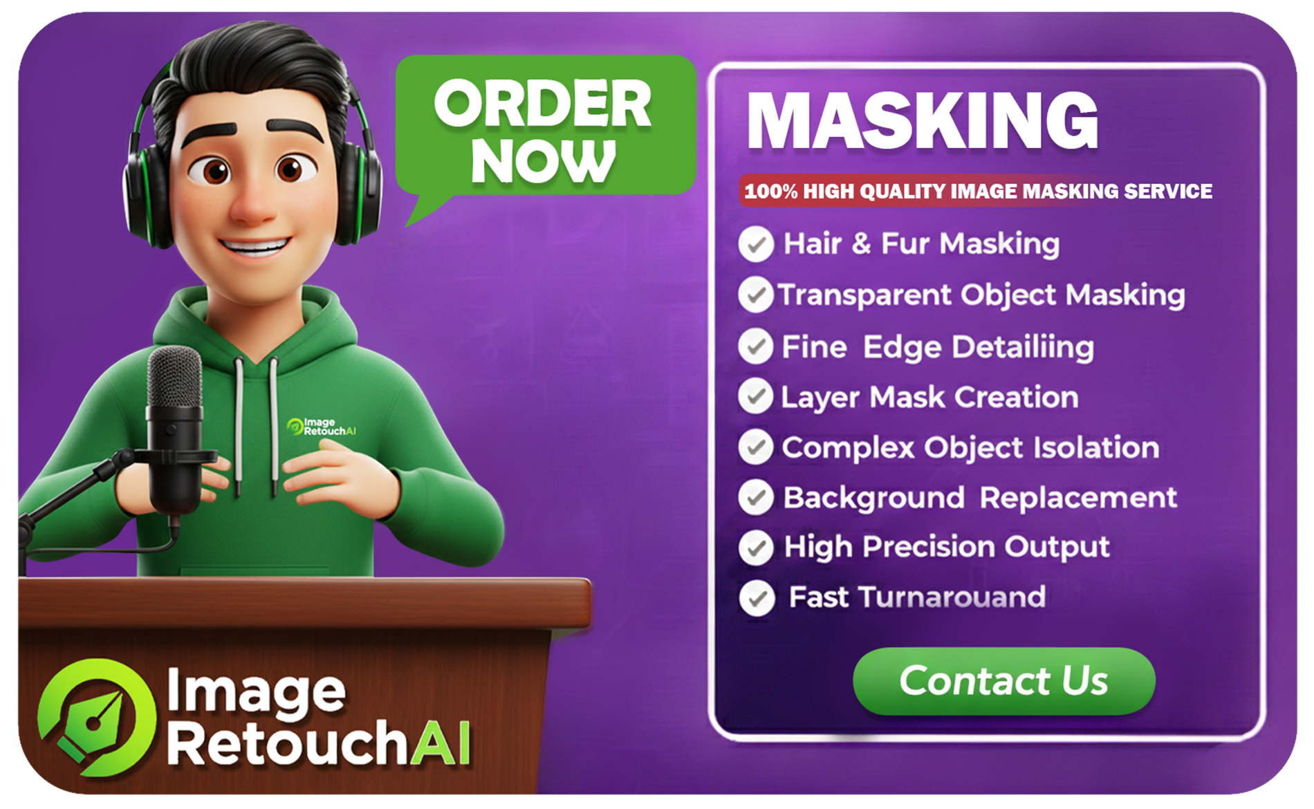 Image Masking Service for Flawless, Result