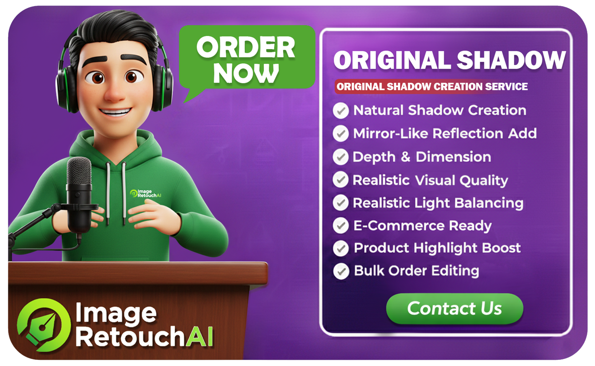 Original Shadow Service for Realistic Product Images