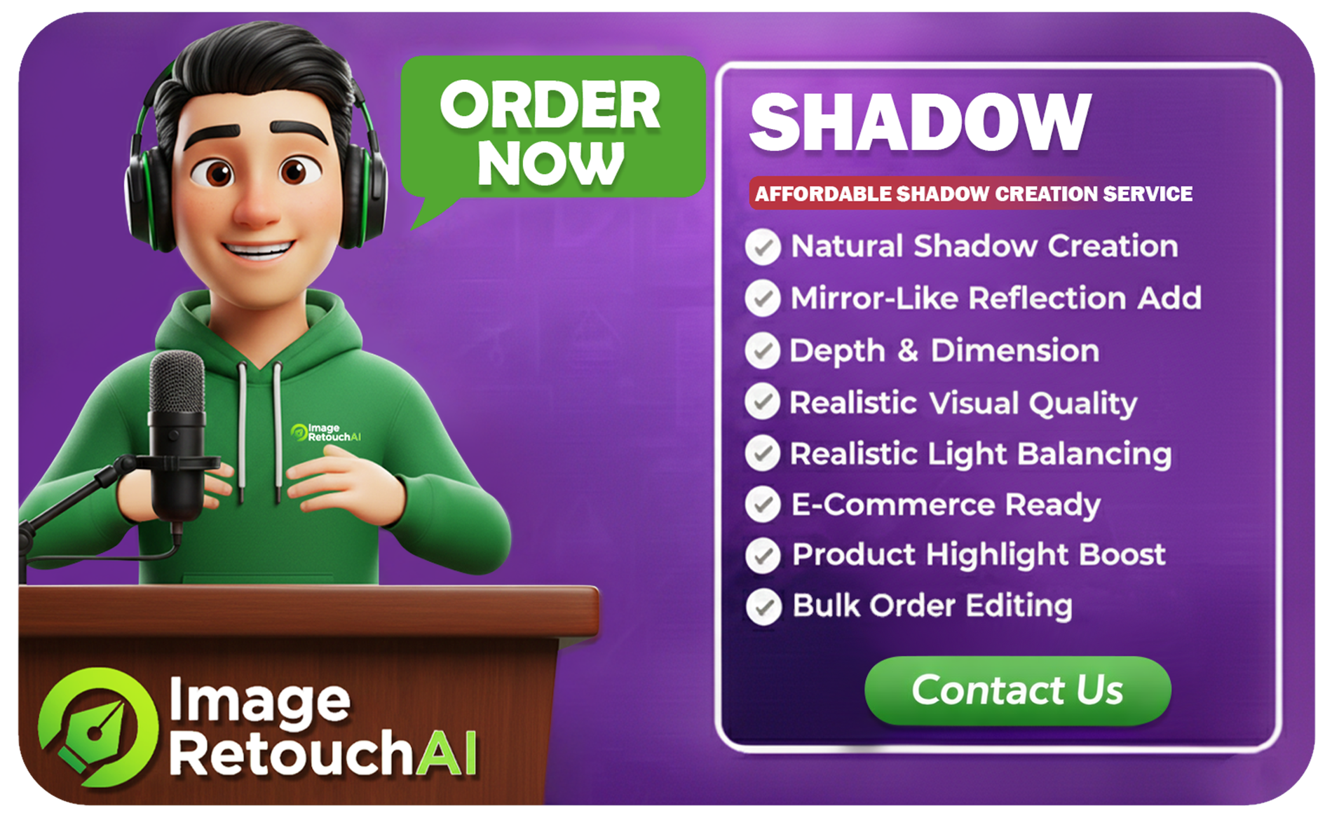 Shadow Creation Service for Natural, High‑Impact Product Images